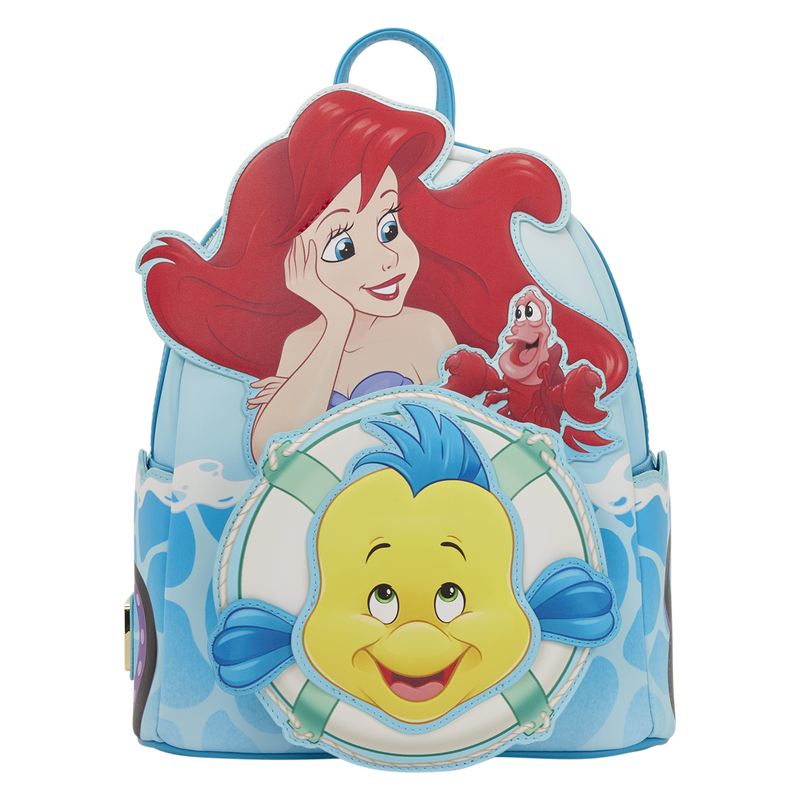 The Little Mermaid Exclusive Ariel, Flounder, & Sebastian Mini Backpack, , hi-res view 1