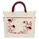 Loungefly Cream & Red Floral Convertible Backpack and Tote Crossbody Bag, , hi-res view 1