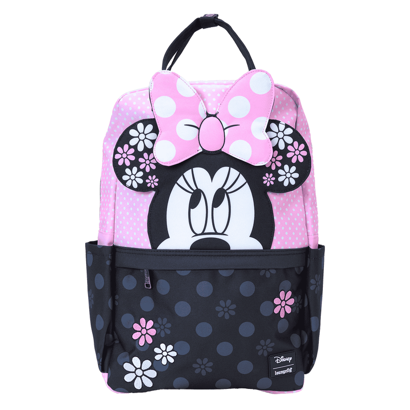 Minnie Mouse Floral Rock The Dots Full-Size Backpack, , hi-res view 1