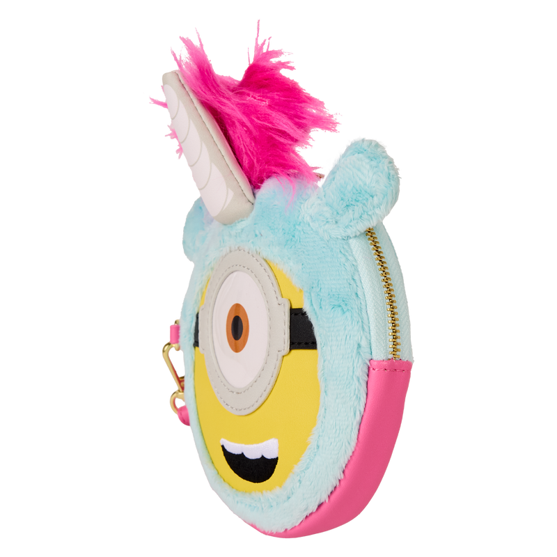 Minions Fluffy Unicorn Exclusive Costume Plush Wristlet Wallet, , hi-res view 4