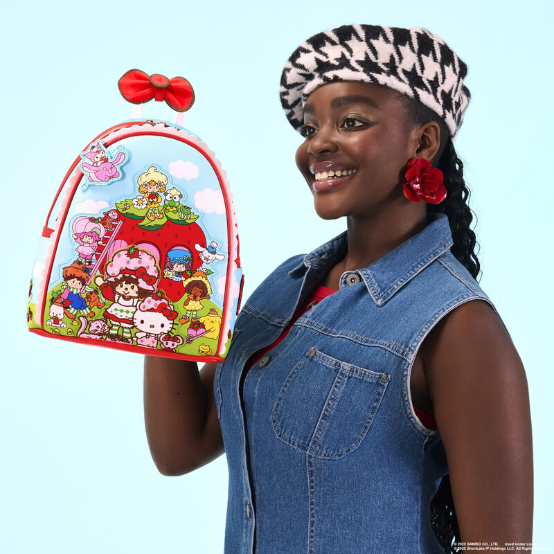 Sanrio Hello Kitty & Friends x Strawberry Shortcake Scented Mini Backpack LFlifestyle2 view 3