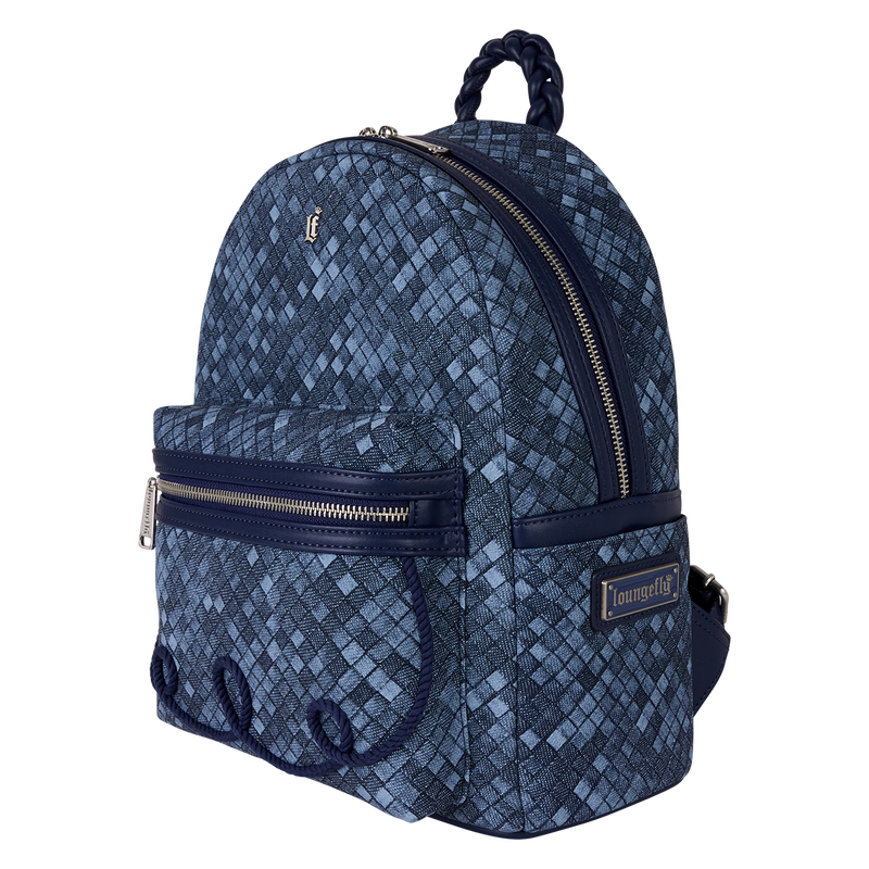 Loungefly Faux Denim Mini Backpack, , hi-res view 3