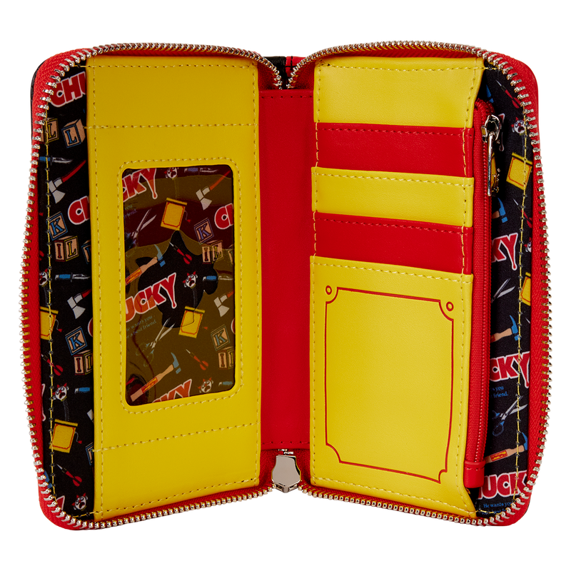 Chucky Clown Cosplay Zip Around Wallet, , hi-res view 6