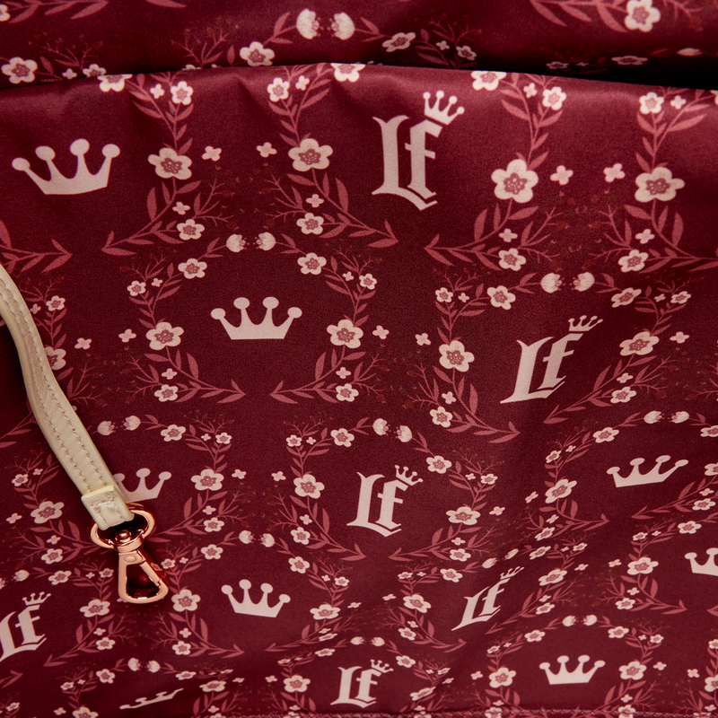 Loungefly Cream & Red Floral Convertible Backpack and Tote Crossbody Bag, , hi-res view 6