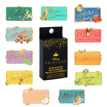 Disney Princess Signature & Sidekicks Blind Box Enamel Pin, Image 1
