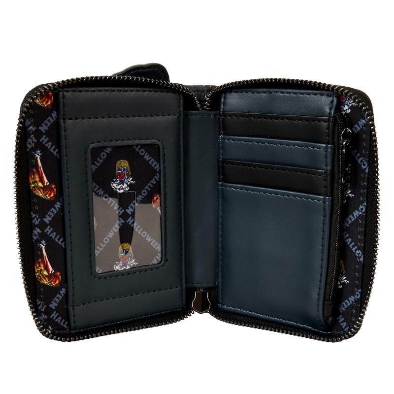 Halloween Michael Myers Jack-O'-Lantern Glow Zip Around Wallet, , hi-res view 6