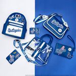 MLB LA Dodgers Patches Accordion Zip Around Wallet, , hi-res view 2