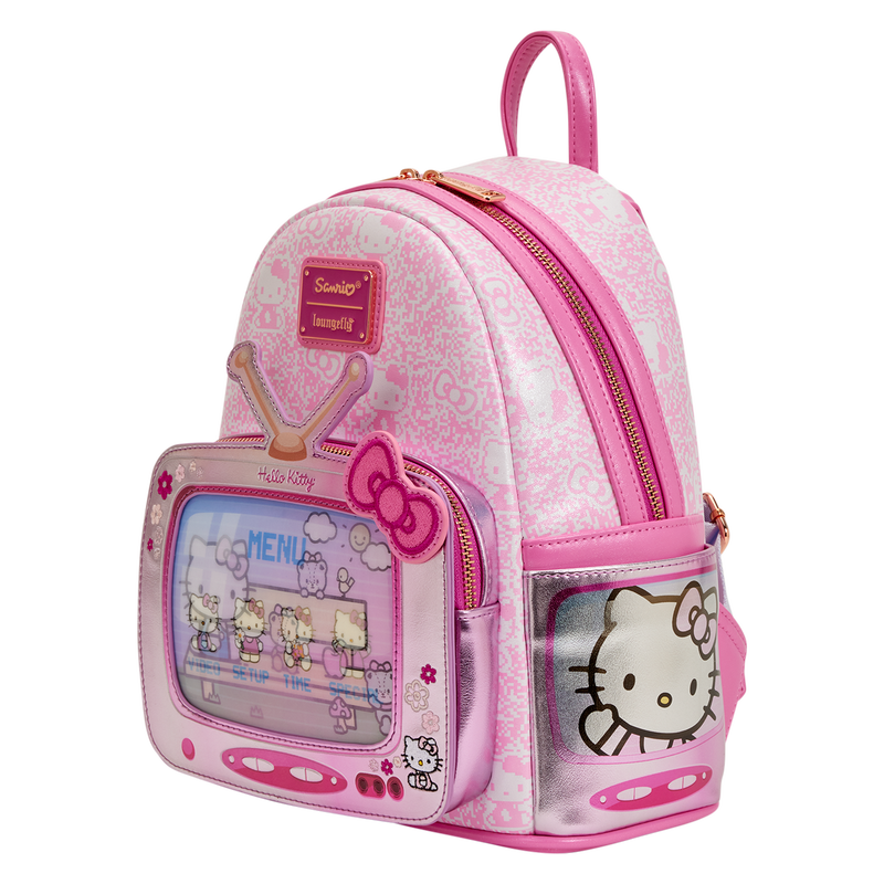Sanrio Exclusive Hello Kitty Vintage TV Lenticular Mini Backpack with Coin Bag, , hi-res view 4