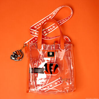 NFL Cincinnati Bengals Clear Convertible Backpack & Tote Crossbody Stadium Bag, Image 2