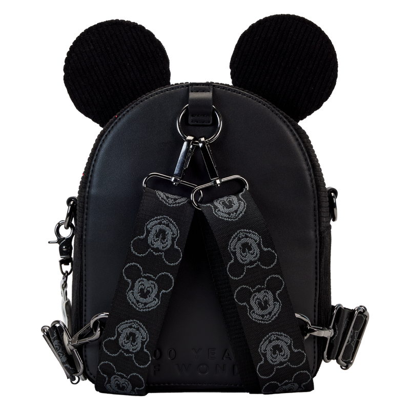 Disney100 Mickey Mouse Classic Corduroy Convertible Mini Backpack & Crossbody Bag, , hi-res view 6