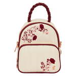 Loungefly Cream & Red Floral Convertible Mini Backpack & Crossbody Bag, , hi-res view 1