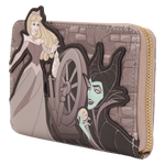 Sleeping Beauty & Maleficent Spinning Wheel Zip Around Wallet, , hi-res view 3