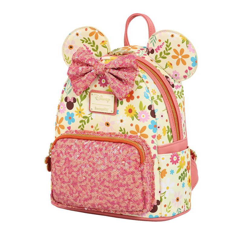 Minnie Mouse Sequin Bow Mini Backpack, , hi-res view 2
