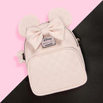 Minnie Mouse Checkered Texture Convertible Mini Backpack & Crossbody Bag LFlifestyle1 view 2
