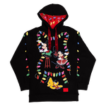 Mickey & Friends Holiday String Lights Glow Unisex Hoodie, , hi-res view 3