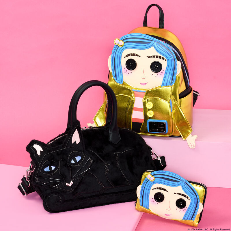 Coraline 15th Anniversary Laika Doll Metallic Cosplay Zip Around Wallet, , hi-res view 3