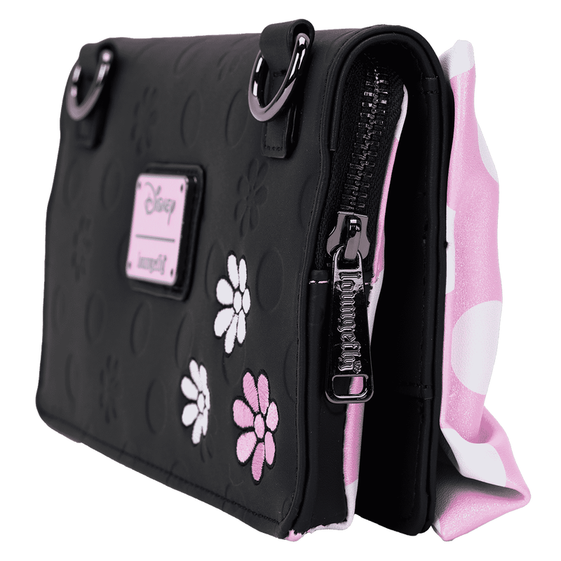 Minnie Mouse Floral Rock The Dots Clutch Crossbody Bag, , hi-res view 7