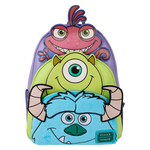Monsters, Inc. Sulley, Mike, & Randall Triple Pocket Mini Backpack, , hi-res view 1