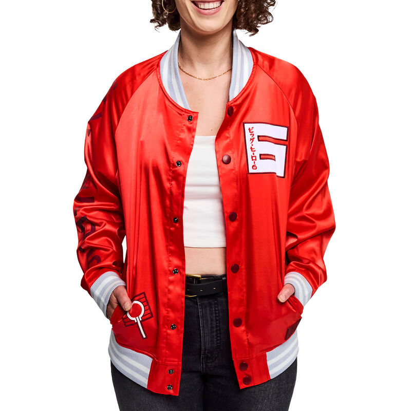 Big Hero 6 10th Anniversary Baymax & Friends Unisex Bomber Jacket, , hi-res view 1
