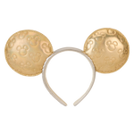 Minnie Mouse Exclusive Metallic Gold & Silver Quilted Ear Headband, , hi-res view 6