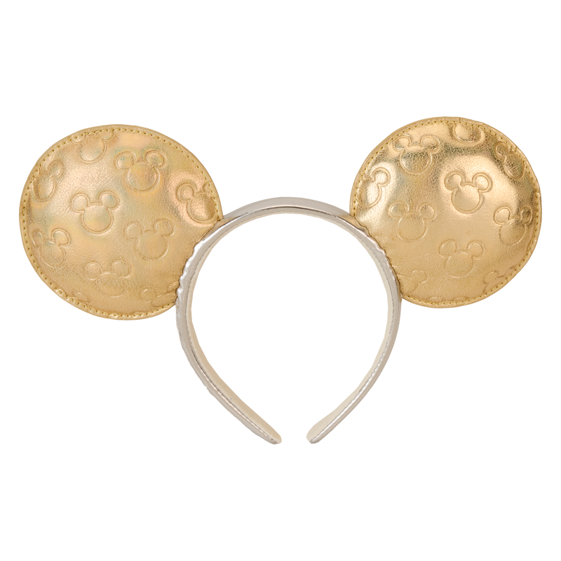 Minnie Mouse Exclusive Metallic Gold & Silver Quilted Ear Headband, , hi-res view 6