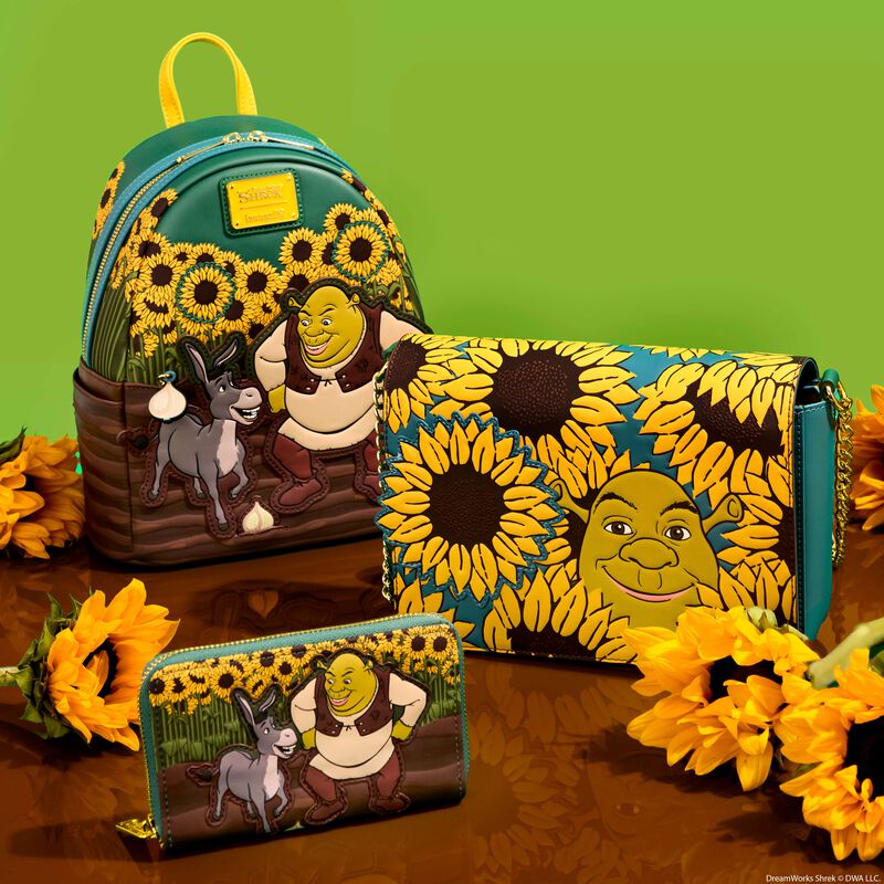 Shrek & Donkey Sunflower Field Crossbody Bag, , hi-res view 3