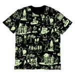 The Haunted Mansion All-Over Print Glow Unisex Tee, , hi-res view 4