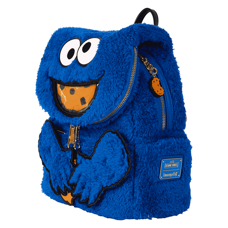 Sesame Street Cookie Monster Plush Cosplay Mini Backpack With Coin Bag, , hi-res view 9