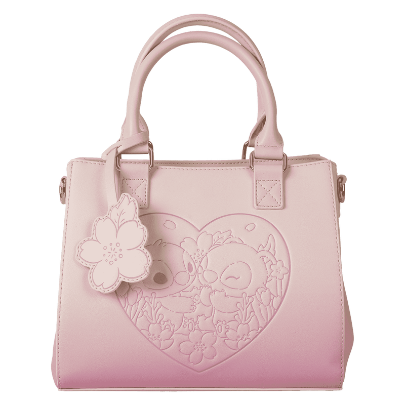 Stitch & Angel Cherry Blossom Heart Crossbody Bag, , hi-res view 1