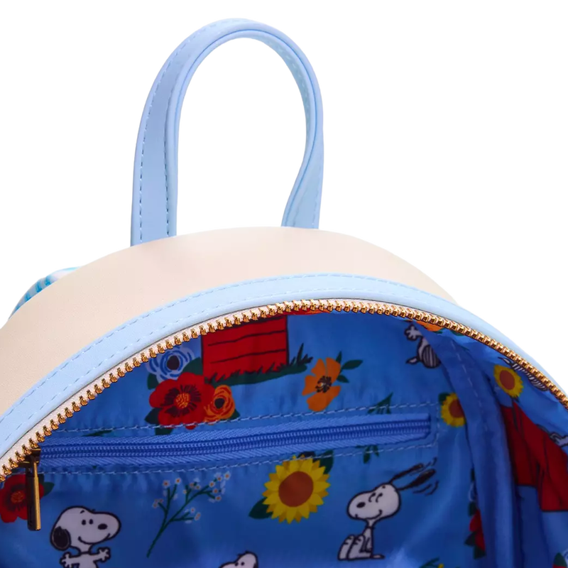Peanuts Snoopy Doghouse Floral Gingham Mini Backpack, , hi-res view 4
