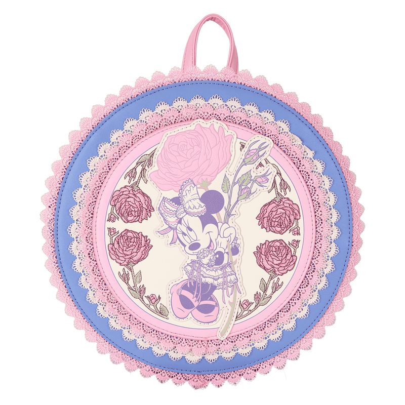 Minnie Mouse Floral and Lace Mini Backpack, , hi-res view 1