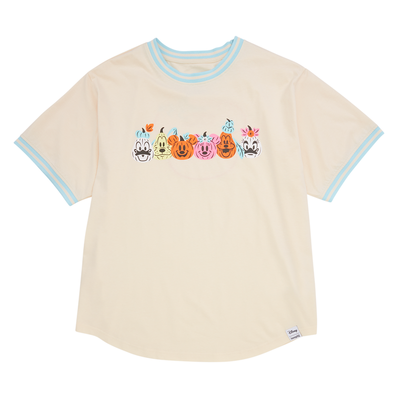 Mickey & Friends Jack-o'-Lantern Glow Sporty Tee, , hi-res view 1