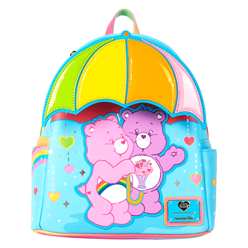 Care Bears Cheer Bear & Share Bear Rainbow Umbrella Mini Backpack, , hi-res view 1