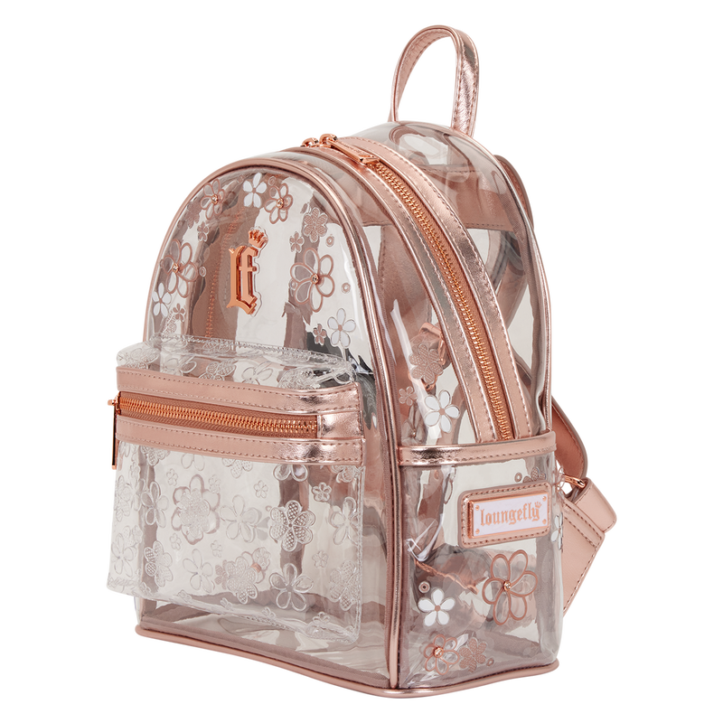 Loungefly Clear Floral Mini Backpack, , hi-res view 4