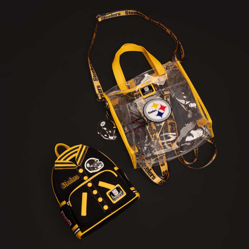 NFL Pittsburgh Steelers Clear Convertible Backpack & Tote Crossbody Stadium Bag, , hi-res view 3