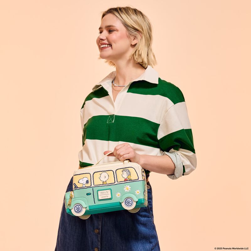 Peanuts Gang Road Trip Bus Light Up Figural Crossbody Bag LFlifestyle1 view 2