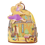 Tangled Rapunzel Glow Pin Trader Mini Backpack, , hi-res view 1