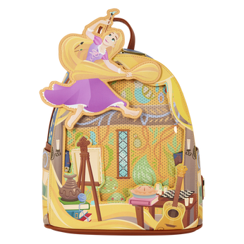 Tangled Rapunzel Glow Pin Trader Mini Backpack, , hi-res view 1