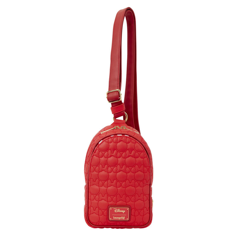 Minnie Mouse Silhouette All-Over Print Sling Crossbody Bag, , hi-res view 1
