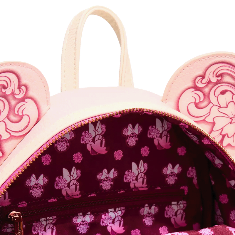 Minnie Mouse Floral Tooling Mini Backpack - Disney, , hi-res view 4
