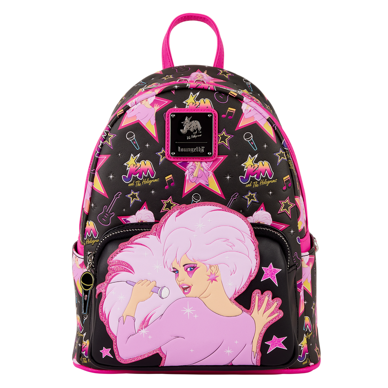 Jem and the Holograms Glitter All-Over Print Mini Backpack, , hi-res view 1