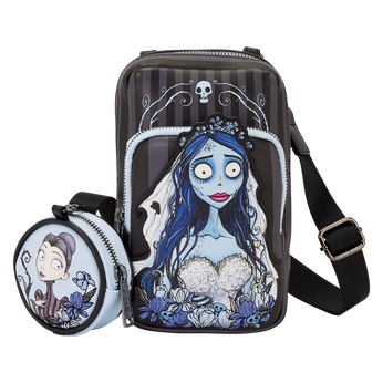 Corpse Bride Emily Sling Crossbody Bag with Coin Bag,  Corpse Bride Emily Sling Crossbody Bag with Coin Bag, Image 1
