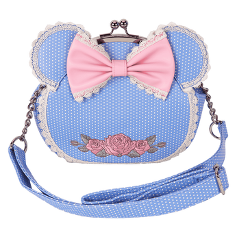 Minnie Mouse Floral and Lace Kisslock Crossbody Bag, Image 1