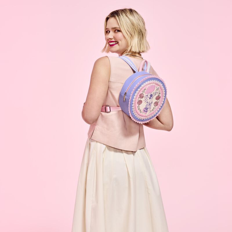 Minnie Mouse Floral and Lace Mini Backpack LFlifestyle1 view 2