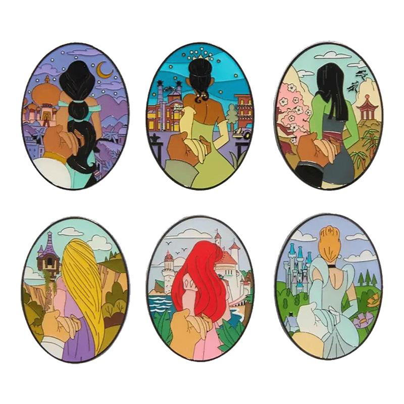Disney Princess Back Holding Hand Mystery Box Pin, , hi-res view 1