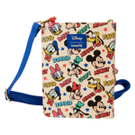 Mickey & Friends Classic All-Over Print Refillable Stationery Zip Around Crossbody Journal, , hi-res view 6
