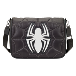 Spider-Man Black & White Suit Quilted Messenger Crossbody Bag, , hi-res view 1