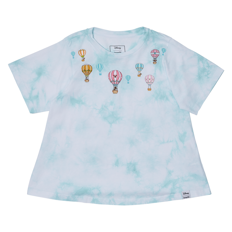 Mickey & Friends Hot Air Balloon Tie-Dye Swing Tee, , hi-res view 1