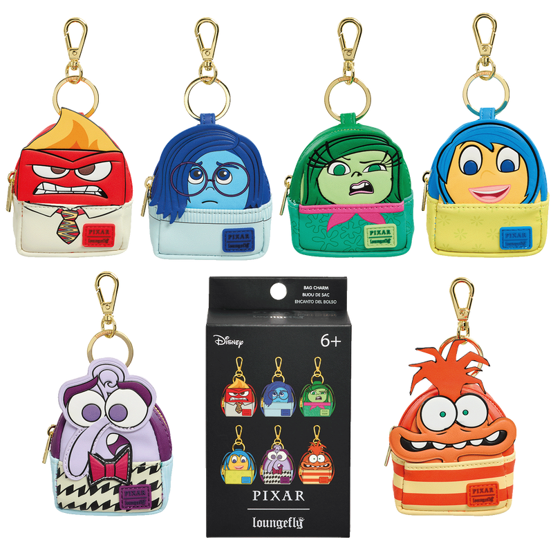 Inside Out Cosplay Mystery Mini Backpack Keychain Charm, , hi-res view 1