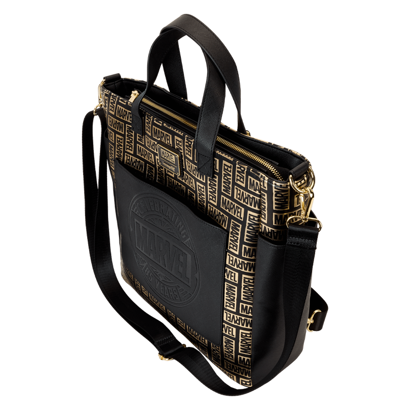 Marvel 85th Anniversary All-Over Print Logo Convertible Backpack & Tote Crossbody Bag, , hi-res view 5